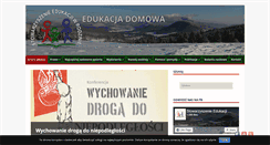 Desktop Screenshot of edukacjadomowa.pl